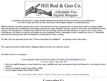 Tablet Screenshot of hillrodandgun.com